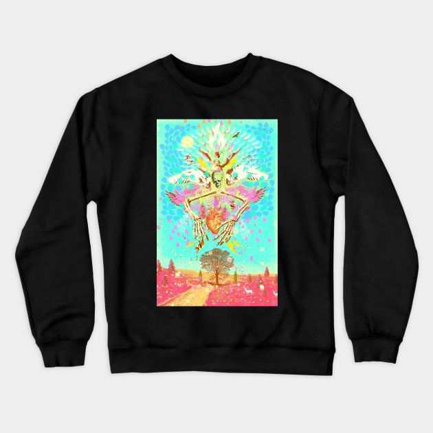 WEATHERED HEART Crewneck Sweatshirt by Showdeer